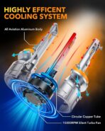 OXILAM Upgraded H11 LED Bulbs, 60000LM 12X Brighter H8 H9 Driving Lights, 6500K Cool White H16 Fog Light, 5-Mins Quick Installation, 60000H Lifespan, Plug and Play, Pack of 2 - Image 6