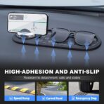 Multifunctional Car Anti-Slip Mat, Dashboard Mat with Temporary Parking Number Display, One-Size-Fits-All Anti-Slip Car Mat with 360° Rotatable Phone Bracket (Style A+B-2) - Image 4