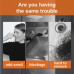 Disposable Hair Drain Stickers, New Upgrade Disposable Floor & Shower Drain Hair Catcher, Shower Drain Protector with Mesh Cover & Square Screen (20) - Image 4