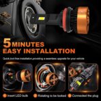 HIKARI WINGS H13/9008 LED Foglight, 50000LM Pure White 6000K LED Bulbs, Plug & Play IP68 Waterproof Pack of 2 - Image 5