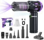 Airpollo® Car Vacuum Portable Cordless Handheld Cleaner Aspiradora para Carro, 4 in 1 with LED Screen V2 Portable 29000 Pa Suction Air Blower, Rechargeable High Power for Home, Long Lasting Battery