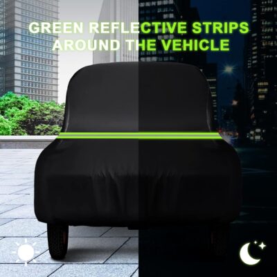 QUNSUNUS Waterproof Car Cover for Ford Model A Sedan/Convertible 1928-1931, All Weather Outdoor Car Covers with Zipper and Elastic Edges for Wind, Sun, UV and Dust Protection - Image 6