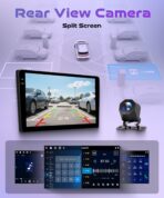 4Core 4G+128G Android 15 Car Radio for Toyota Yaris VIOS 2007-2013, Rimoody Car Stereo Wireless Carplay Andorid auto Mirror Link 9'' INCELL Screen GPS WiFi Bluetooth 5.0 FM/RDS EQ-32 SWC Backup Camera - Image 6