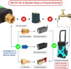 DUSICHIN Pressure Washer Gun with Foam Cannon,4000 PSI Car Wash Kit Snow Foam Lance Sprayer with 1/4" Quick Connector and 5 Nozzle Tips,1L Bottle DUS2702 - Image 2
