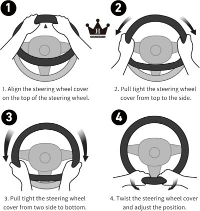 HighnessHwoo 3D Car Steering Wheel Cover Comfort Grip Massage Sporty Anti-Slip Carbon Fiber Faux Leather for F150, Trucks, Jeep, Van, Car Handle Covers for All Seasons, 15.2-16in, Green - Image 6