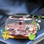 Solar Powered Car Perfume Decoration, Rotating Aromatherapy Diffuser Ornament with Air Purifier Technology, Thoughtful Vehicle