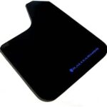 Rally Armor MF12-BAS-BL Basic Black, Blue Mud Flap with Logo (Universal Fitment (no Hardware) Basic), 1 Pack