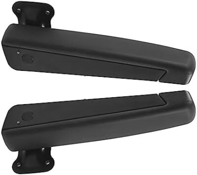 Van Arm Rest, Pair Car Adjustable Seat Armrest Shock PU Sponge Black Universal for Automobiles Trucks - Image 8