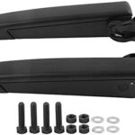 Van Arm Rest, Pair Car Adjustable Seat Armrest Shock PU Sponge Black Universal for Automobiles Trucks