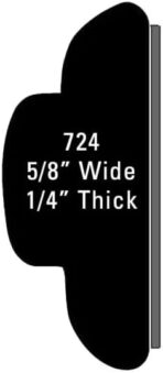 Vintage Style 5/8" x 26' (2 Strips of 13") White and Chrome Side Body Trim Molding- Formed Pointed Ends Fine-Line (White + Chrome) - Image 2