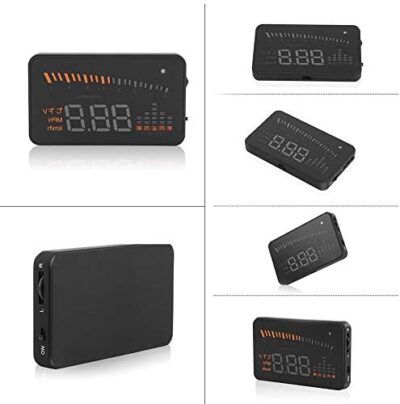 POCREATION Head Up Display, 3" OBDII HUD Speedometer with Alarm, Windshield Projector for Speed, RPM, Water Temperature, Plug and Play - Image 5