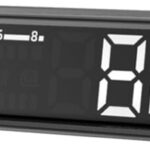 Car Head Up Display HUD with Dual Screen Linkage and Floating Projection, OBD2 Interface Speedometer Tachometer Temperature Gauge Compatible with Most 12V Vehicles After 2004, Black