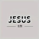 2 pcs The Way of Jesus, Truth, Life Christianity Funny Car Bumper Sticker,5 Inch Vinyl Decal, Waterproof,Die-Cut for Cars,Windows,Laptops - Image 3