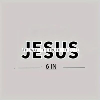 2 pcs The Way of Jesus, Truth, Life Christianity Funny Car Bumper Sticker,5 Inch Vinyl Decal, Waterproof,Die-Cut for Cars,Windows,Laptops - Image 3