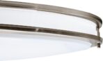 Maxxima 32" Oval Satin Nickel LED Ceiling Mount Light Fixture, 5500 Lumens, 3 CCT Color Selectable 3000K/4000K/5000K, Dimmable Flush Mount Indoor Light, Perfect for Kitchen or Bedroom Lighting - Image 8