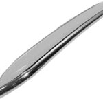 Vintage Style 5/8" x 26' (2 Strips of 13") White and Chrome Side Body Trim Molding- Formed Pointed Ends Fine-Line (White + Chrome)