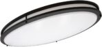 Maxxima 32" Oval Black LED Ceiling Mount Light Fixture, 5500 Lumens, 3 CCT Color Selectable 3000K/4000K/5000K, Dimmable Flush Mount Indoor Light, Perfect for Kitchen or Bedroom Lighting - Image 6