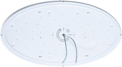 Maxxima 32" Oval Satin Nickel LED Ceiling Mount Light Fixture, 5500 Lumens, 3 CCT Color Selectable 3000K/4000K/5000K, Dimmable Flush Mount Indoor Light, Perfect for Kitchen or Bedroom Lighting - Image 9