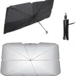 Car Sunshade Umbrella for Auto Shading Car Sun Shade Protector Parasol Summer Sun Interior Windshield Protection Curtain (L (55'' L × 31’ W))