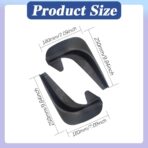 4PCS Car Mud Flaps, Black Mud Flaps Splash Guards, Front & Rear Side Mud Guard, No Drilling Mudguards Fenders Car Exterior Accessories Universal for Most Cars, Truck Vehicle - Image 2