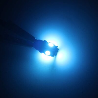 BlyilyB 12-Pack Ice Blue Replacement Stock # 194 T10 168 2825 W5W 175 158 Bulb 5050 5 SMD LED Light 12V Car Interior Lighting For Map Dome Lamp Courtesy Trunk License Plate Dashboard Parking Lights - Image 2
