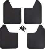 Universal Mud Flaps 4-Piece Set for Trucks/SUVs - Black/Red, Pre-Mounted Screws, Mud Splash Protection, Off-Road Mud Guard with Adjustable Clamps | Heavy-Duty Weatherproof Design - Image 6