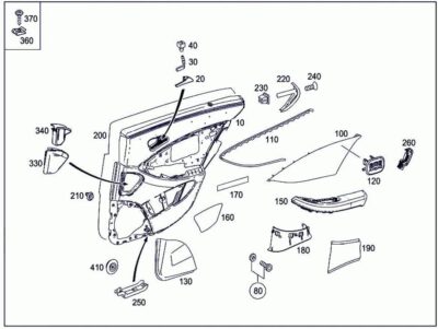 Aramox 2117660224 2117660124 Door Handle for -Benz W211 E-Class E320 E500 E63 AMG Chrome Car Interior Accessories (Left 2117660124) - Image 6
