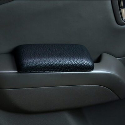 Bibabala Car Armrest Cushion, 2 Pcs Car Knee Leg Elbow Cushion, Removable Soft Leather Pad, Universal Car Comfort Accessories for Arm Foot Knee Pain Relief(Black Leather) - Image 4