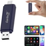 Carlinkit Wireless CarPlay Adapter for iPhone MINI5 PRO – Seamless Wireless Conversion for CarPlay & Android Auto(Blue)