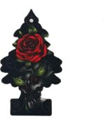 Little Trees Car Air Freshener | Hanging Paper Tree for Home or Car | Rose Thorn | 6 Pack - Image 2