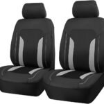Car Front Seat Covers, Breathable Automotive Front Seat Headrest Covers, Waterproof Comfortable Vehicle Seat Headrest Protection Accessories, Universal for RV, SUV, Truck
