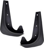 2 PCS Car Mud Flaps, Splash-Protection Auto Fender Flaps, All Weather Protector Universal Mud Guards, for Sedans and SUVs (Black, 7x9.8In)