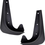 2 PCS Car Mud Flaps, Splash-Protection Auto Fender Flaps, All Weather Protector Universal Mud Guards, for Sedans and SUVs (Black, 7x9.8In)