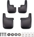 Tecoom Mud Flaps for Chevy Colorado/GMC Canyon Without Flares 2015-2022 Mud Guards Splash Guards Front and Rear Black Set of 4 - Image 2