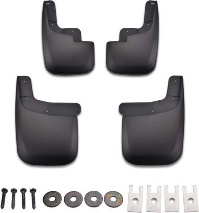 Tecoom Mud Flaps for Chevy Colorado/GMC Canyon Without Flares 2015-2022 Mud Guards Splash Guards Front and Rear Black Set of 4 - Image 2