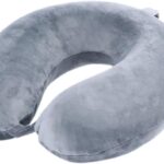 Travel Pillow,100% Pure Memory Foam U Shaped Neck Pillow,Super Lightweight Portable Headrest Great for Airplane, Car,Home,Office,Sleeping Rest (Grey)