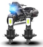 For Honda Goldwing 1800 2001 2002-2017 Front H7 High Or Low Beam，Super Brighter, 8000K Ice Blue, 1:1 Halogen Size, Plug and Play, Canbus Ready Fog Light Bulbs, Pack of 2
