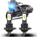 For Honda Goldwing 1800 2001 2002-2017 Front H7 High Or Low Beam，Super Brighter, 8000K Ice Blue, 1:1 Halogen Size, Plug and Play, Canbus Ready Fog Light Bulbs, Pack of 2