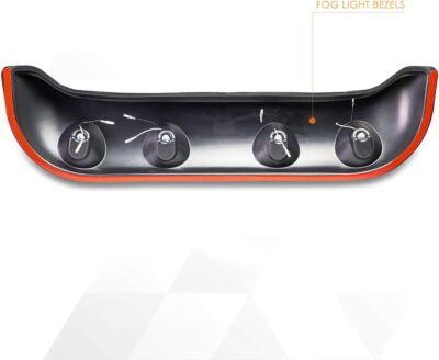 PM PERFORMOTOR Universal 39" W x 10" D x 6" H Roof Mounted Fog Lights Lamps+Switch+Bulbs,Clear Lens - Image 5