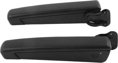 Adjustable Car Armrest for Automobiles Trucks, Pair Car Adjustable Seat Armrest Shock PU Sponge Black Universal for Automobiles Trucks - Image 7