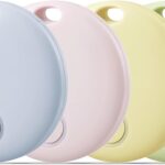 Reyke Air Tracker-4 Pack Smart Tag, Luggage Tracker Works with Apple Find My (iOS Only), Item Finder for Key, Backpack, Wallet, IP67 Waterproof