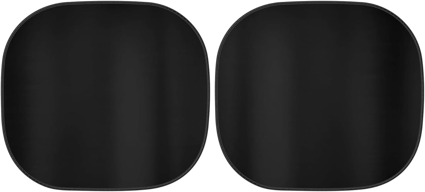 518YSTZlNyL._AC_SL1500_.jpg BDK 2PC Metallic Black Car Window Sun Shade Auto Shade for Windshield Visor, Block UV Reflect Heat to Keep Your Car SUV Truck, 31.75" x 28.75" - Image 1