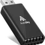 Wireless CarPlay Adapter - Fastest 5Ghz - AutoSky - Plug and Play - USB-C and USB-A Cables - Wired CarPlay Required
