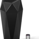 HOTOR Car Trash Can with Lid - 1 Pack, Mini Essential Car Accessories for Interior, Leakproof Car Garbage Can with 15 Attached Trash Bags, Multipurpose Car Organizers and Storage,Black