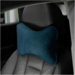 Car Headrest Pillow, Soft Comfortable Breathable Memory Foam Ergonomic Design Automotive Neck Pillow Cushion with Adjustable Strap for Neck Pain Pressure Relief, Universal Fit（Blue）