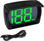 Car HUD GPS Digital Speedometer, Automotive MPH LED Large Font Head Up Display with USB Cable Plug & Play, Universal Vehicle Speed Meter for Golf Cart, Truck, SUV, Motorcycle(MP/H)