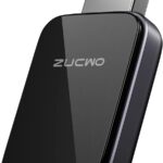 2-in-1 Mini Wireless CarPlay Adapter for iOS Android Auto Plug and Play Low Latency Portable Carplay Adapter Converts Wired to Wireless CarPlay for iOS10+/Android 11+, Gray