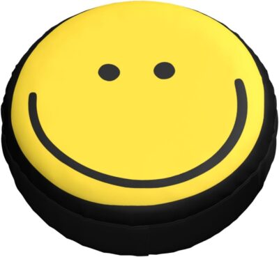 Smiley Face Tire Cover Weatherproof Dustproof Wheel Spare Tire Cover Wheel Protectors Universal Fit for Rv Trailer SUV Truck Camper 15 Inch - Image 4