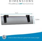 Glare Guard Professional-Grade Polarized Sun Visor Extender – Anti-Glare Sun Glare Blocker for Car Windshields, Adjustable Clip-On UV400 Tinted Visor Extension for Cars, Trucks & SUVs - Image 10