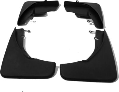 KEYOOG Front & Rear Mud Flaps Splash Guards Fit for 2011-2021 Je-ep Grand Cherokee (Wk2) - Not Fit Submodel Str, Str-8, Summit, 4-Pc Set Mud Guards Splash Guard Black -Without Rock Rails, CMFJE2001 - Image 3